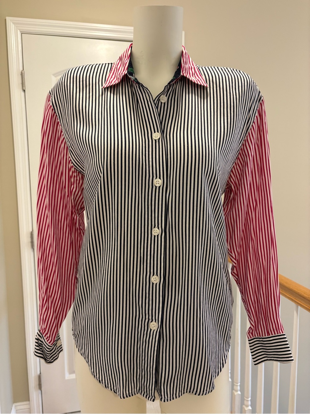 Vintage Liz Claiborne Striped Button-Down Shirt